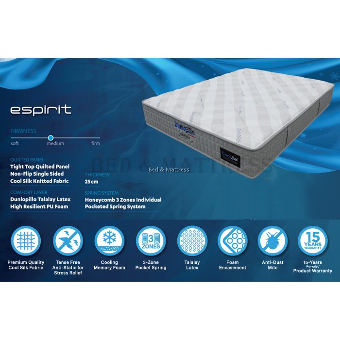 Dunlopillo CoolSilk Espirit Mattress