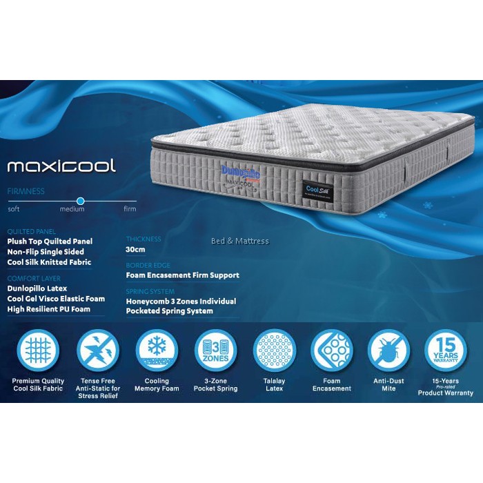 Dunlopillo CoolSilk Maxicool Mattress