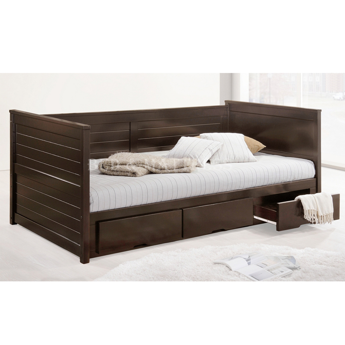 Acelina. Wooden Day Bed with Drawers