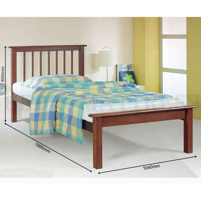 WBS3L Single Wooden Bed Frame