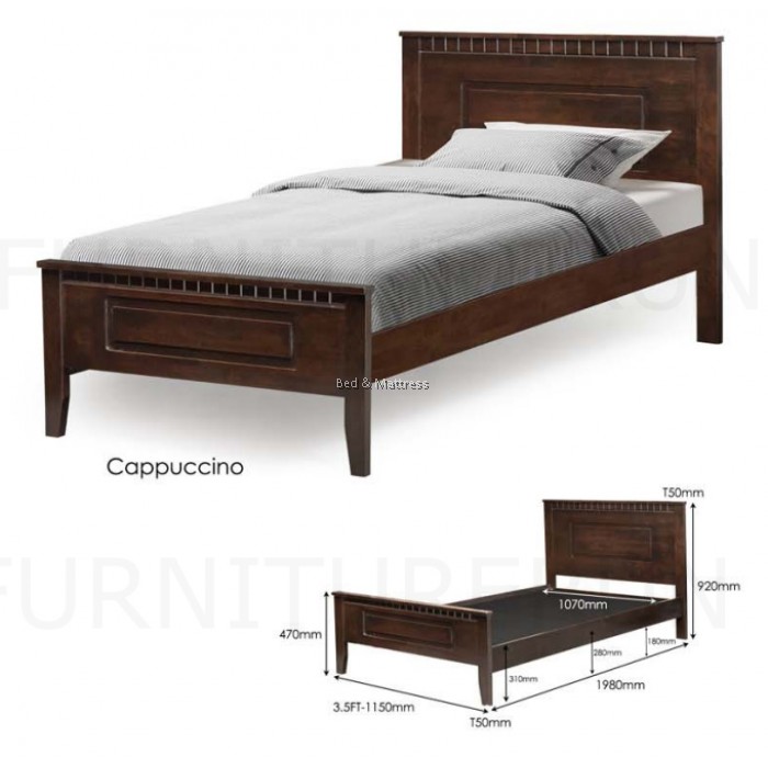 Darwin Super Single Wooden Bedframe